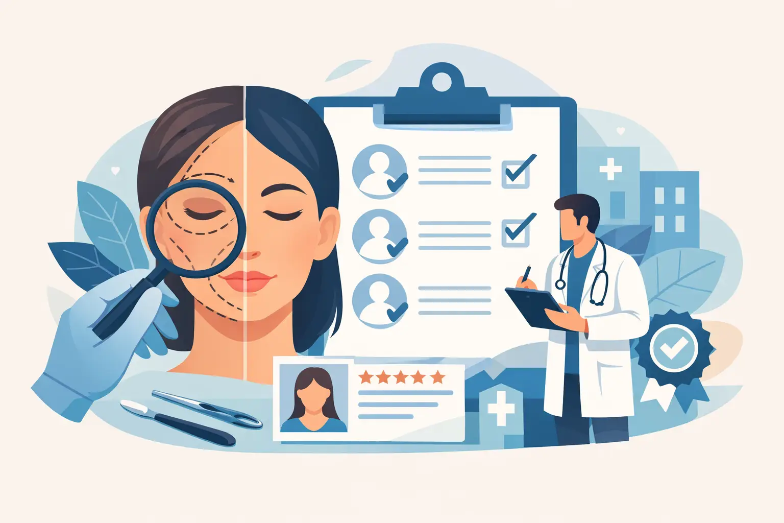 Facelift Surgeon Specialist Review Checklist